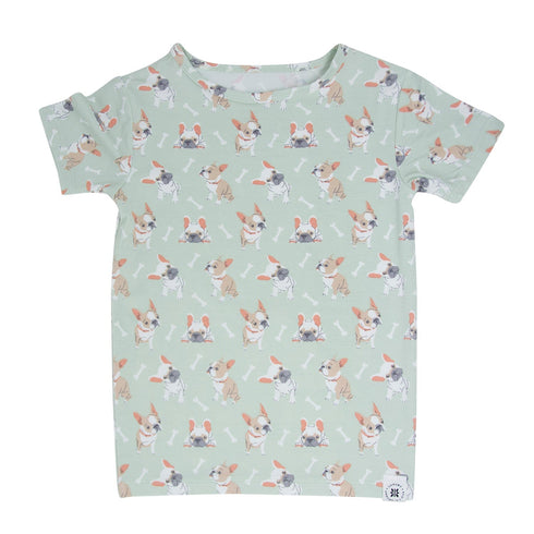 mint-frenchie-puppy-summer-pajama-set Sweet Bamboo - Sophia's Style-2